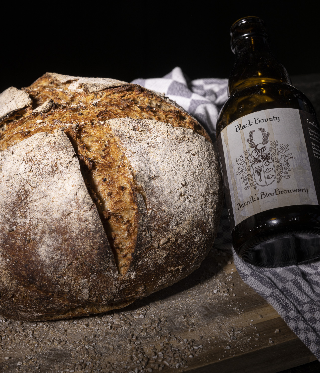 Tarwe en rogge gebruikt in een zuurdesem brood